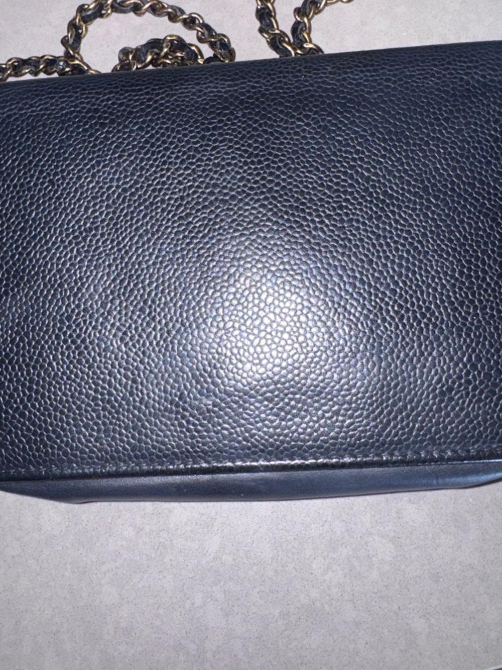 CHANEL Black Quilted Leather CC Logo Chain Crossbody - Picture 7 of 11